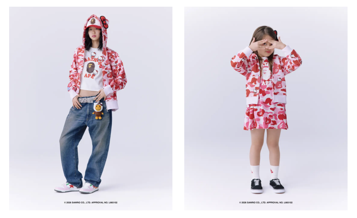 【新品未使用】BAPE X HELLO KITTY エイプ　キティちゃん Bape サンリオ エイプキャラクターキティちゃん ア ベイシング エイプ